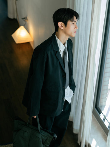 One Pocket Stripe Shirts (White)