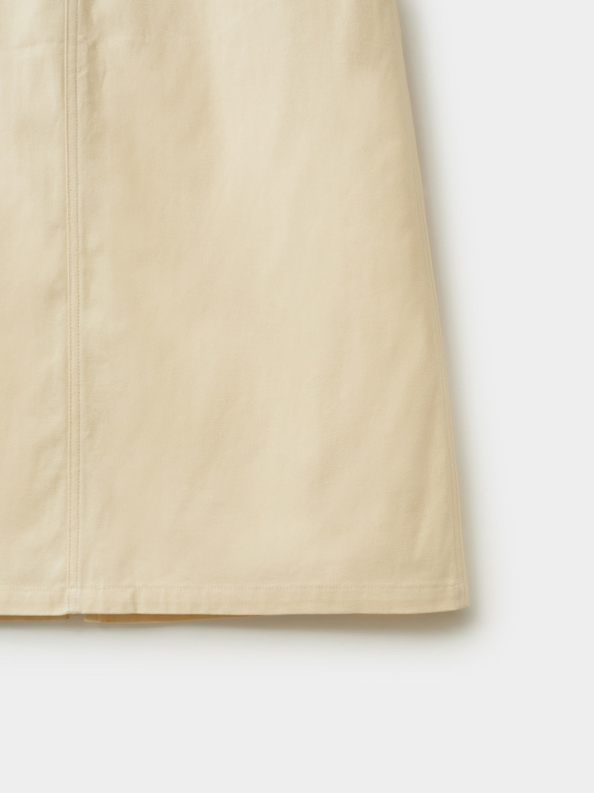 Herringbone Twill Fatigue Skirt (Butter)