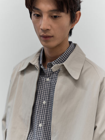 Glen Cotton Drizzler Jacket (Beige)