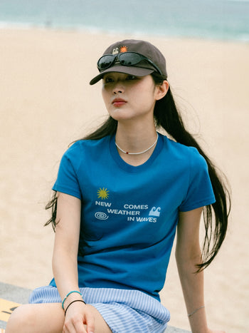 Sea&Sun Graphic Washed Cap (Navy)