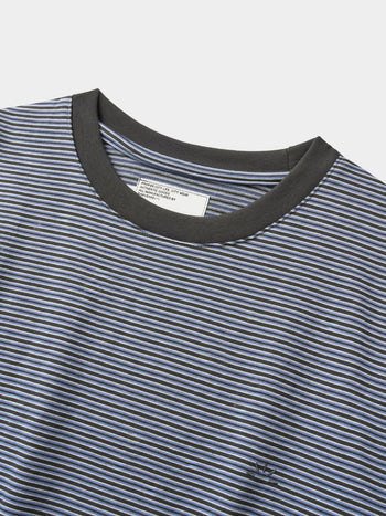 Relaxed Half Stripe String Tee (Stripe Charcoal)