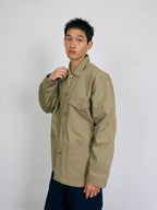 Twill Cotton Chore Jacket (Light Khaki)