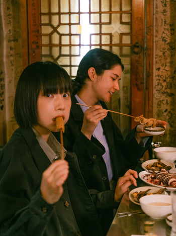 City Worker Pin-tuck Trouser (Navy)