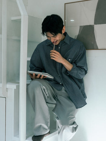 Daily Classic Check Shirts (Check Navy)