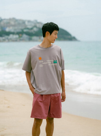 Weather in Waves Tee (Smoky Beige)