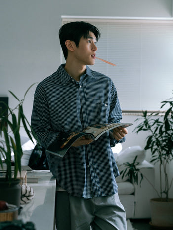 Daily Classic Check Shirts (Check Navy)