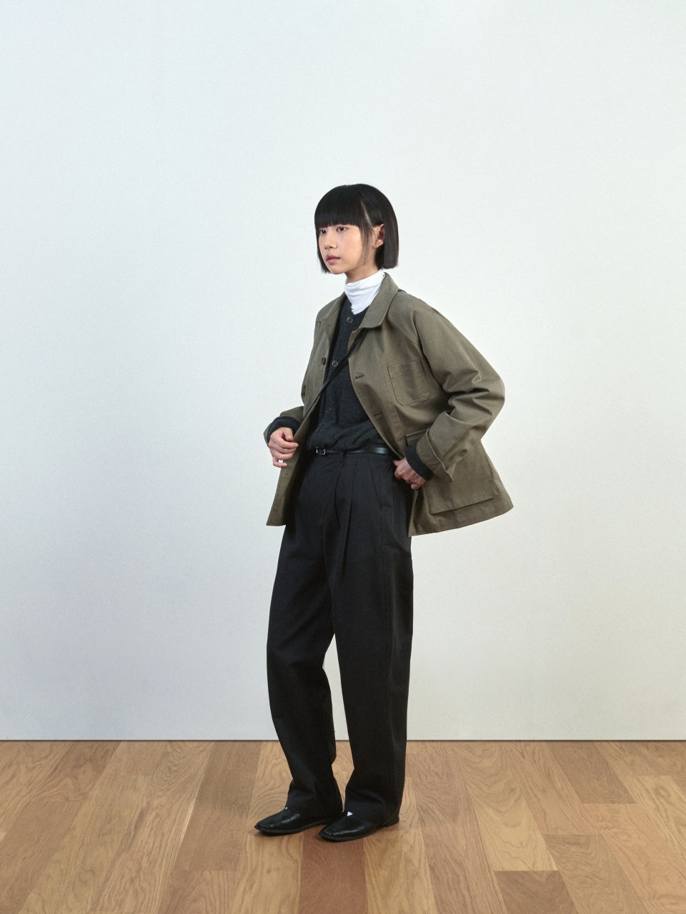 Light Wholegarments Cardigan (Charcoal)