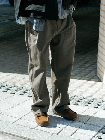 City Worker Pin-tuck Trouser (Blue Gray)