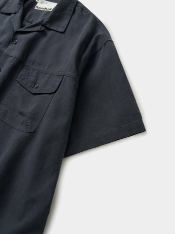 Double Pocket Slub Shirts (Navy)