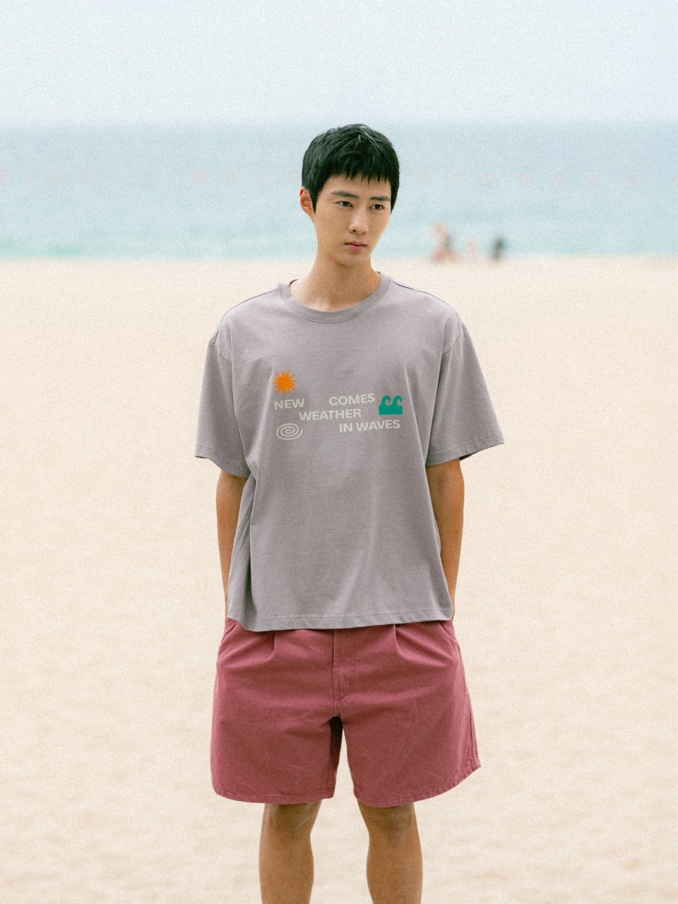Sea&Sun Washed Pin-tuck Shorts (Pink)