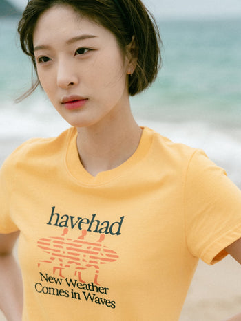 Chasing Waves Tee (Yellow)