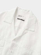 Double Pocket Slub Shirts (White)