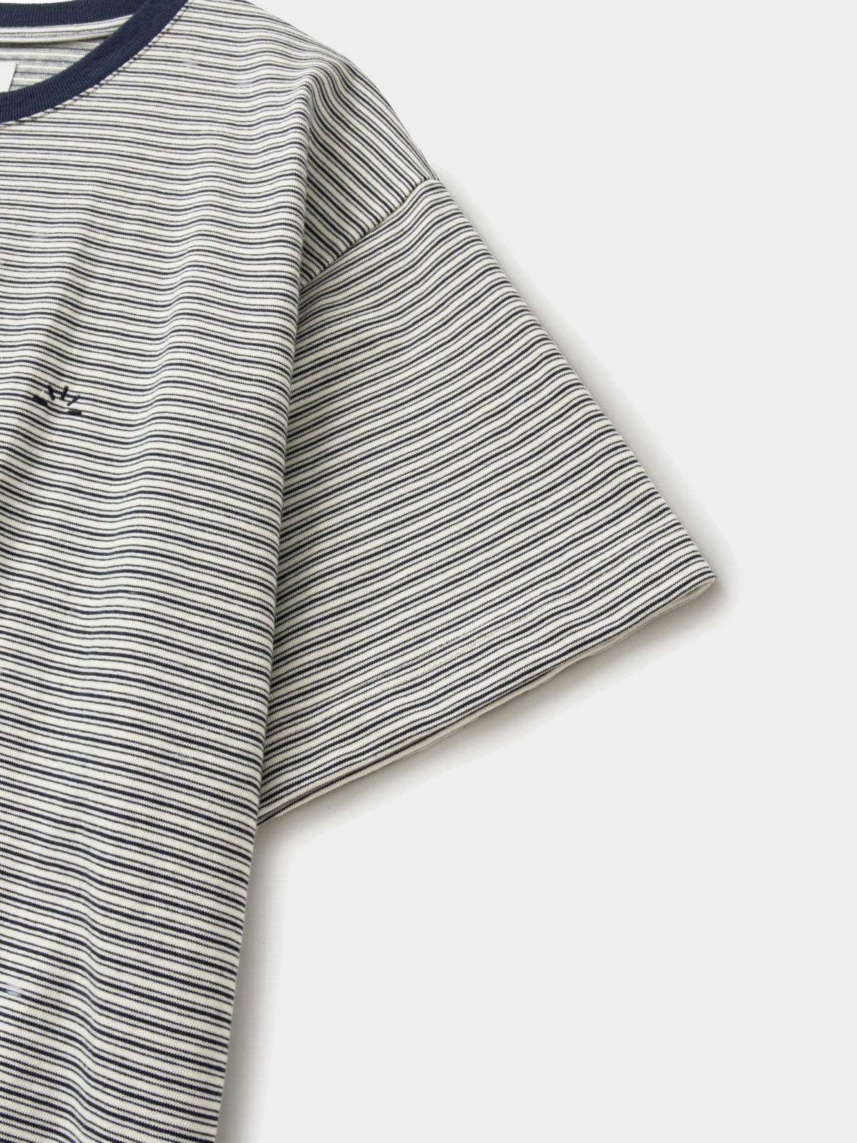 Relaxed Half Stripe String Tee (Stripe White)