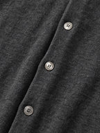 Daily Wool Collar Cardigan (Gray)