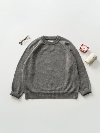 Yak Wool Crewneck Sweater - Gray | A3 (XL)