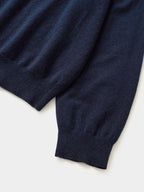Daily Wool Collar Cardigan (Navy)
