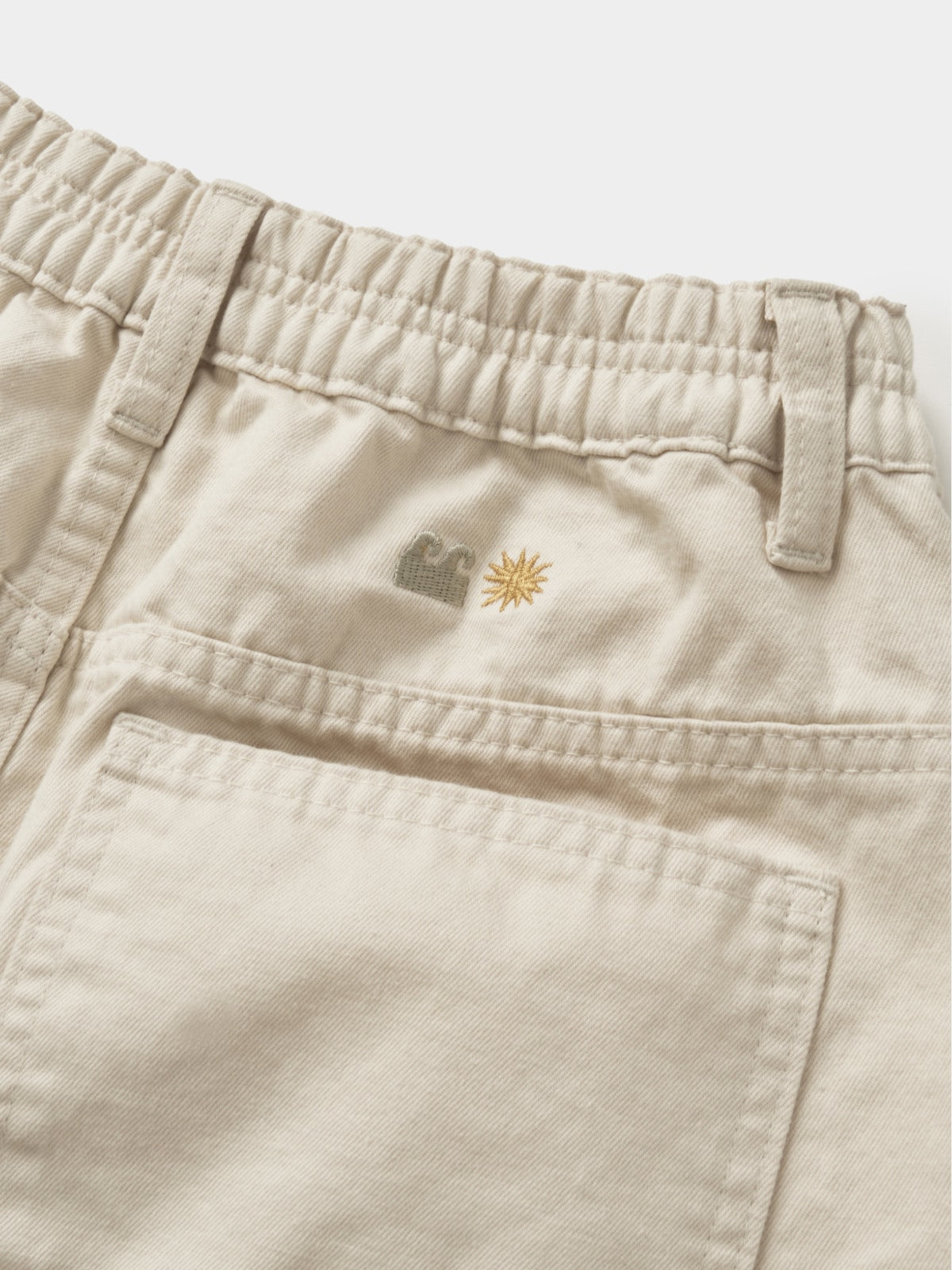Sea&Sun Washed Pin-tuck Shorts (Ecru)