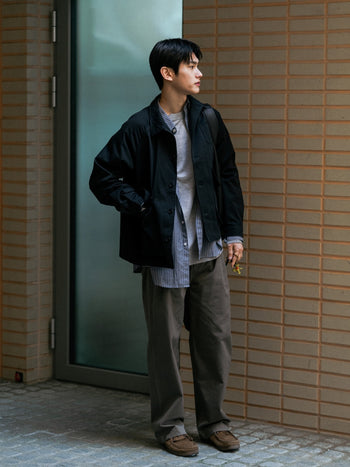 City Worker French Jacket (Blue Gray)