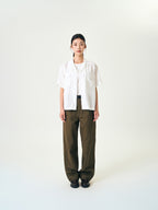 Double Pocket Slub Shirts (Brown)