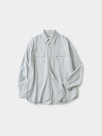 Oxford Work Shirts (Stripe Blue)