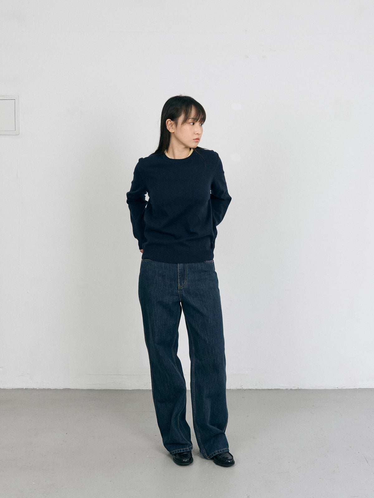 One Washed Denim Pants (Denim Blue)
