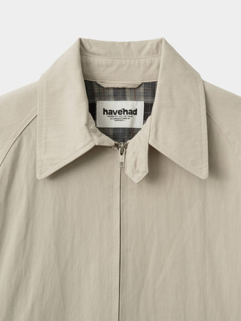 Glen Cotton Drizzler Jacket (Beige)